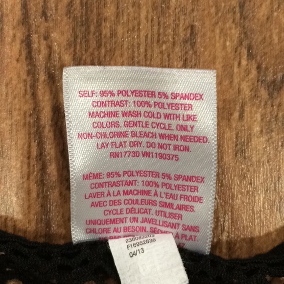 Hi-Low Geometric Black Lace Swimsuit Coverup Dress - Picture 5 of 6